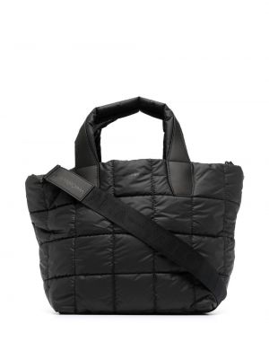 Prešívaná nákupná taška Veecollective čierna