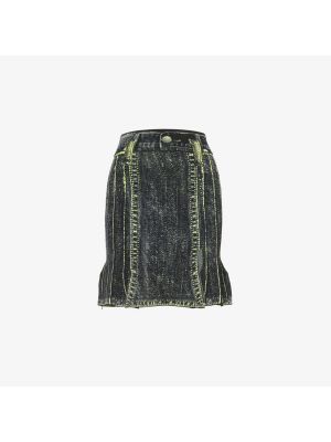 Трикотажная мини-юбка Dahlia со средней посадкой из переработанной вискозы и вискозы черный