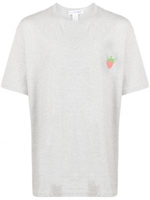 Kokvilnas t-krekls ar apdruku Comme Des Garçons Shirt pelēks