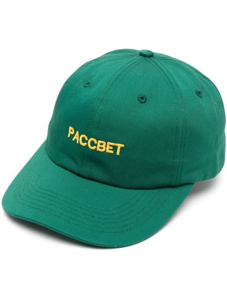 Brodert cap Paccbet grønn