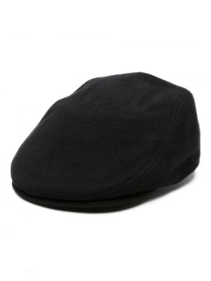 Haftowany beret filcowy Lacoste czarny
