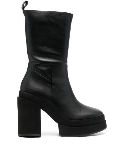 Leder stiefelette Paloma Barcelo schwarz