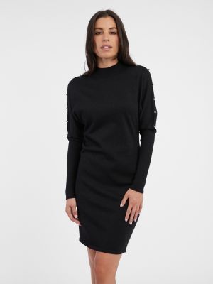 Πλεκτή φόρεμα Orsay μαύρο