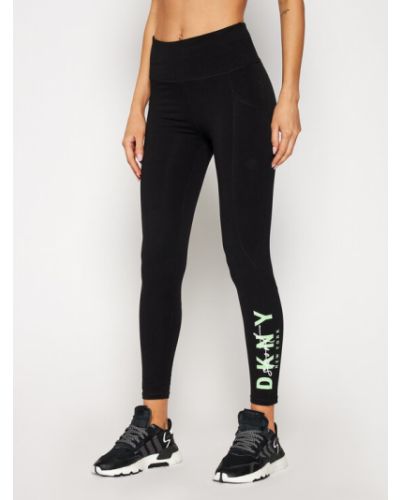 DKNY Sport Leggings DP0P2524 Fekete Slim Fit