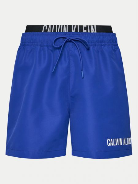Hlače Calvin Klein plava