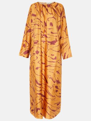 Silkki maxi mekko Asceno oranssi