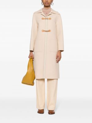 Manteau à boucle Hermès Pre-owned beige