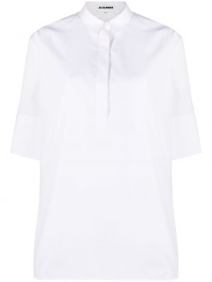 Bavlnená košeľa Jil Sander biela