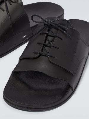 Mežģīņu kurpes ar šņorēm Maison Margiela melns