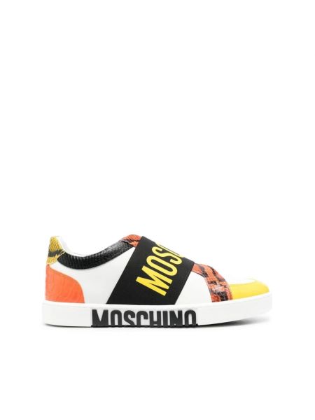 Sneakersy Moschino - Pomarańczowy