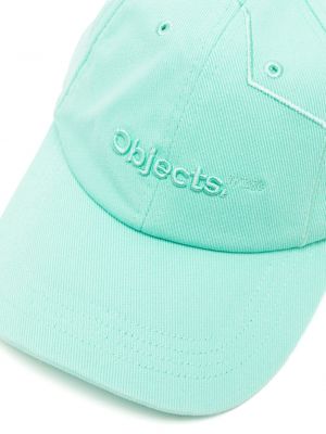 Haftowana czapka z daszkiem Objects Iv Life zielona