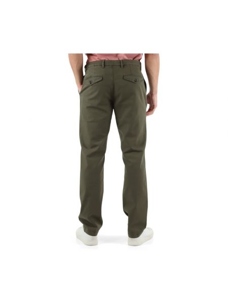 Pantalones chinos de lino de algodón Tommy Hilfiger verde
