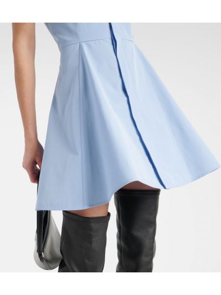 Mini robe en coton Ami Paris bleu