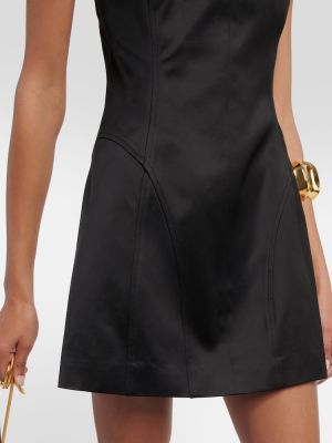 Mini robe en coton Khaite noir