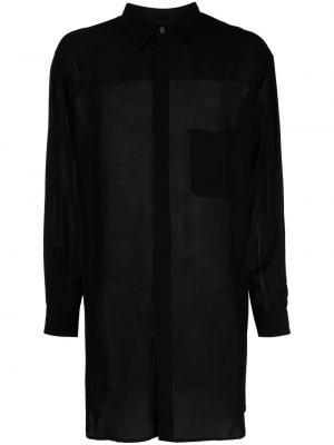 Transparente hemd Yohji Yamamoto schwarz