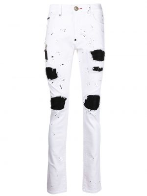 Vaqueros skinny Philipp Plein blanco