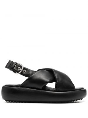 Leder sandale Inuikii schwarz