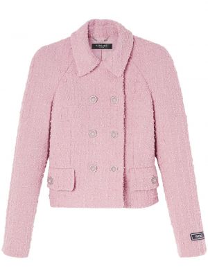 Μπουφάν tweed Versace ροζ