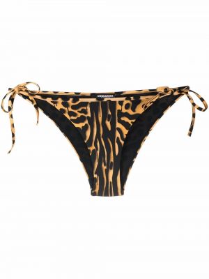 Leopard trykt bikini Dsquared2 svart