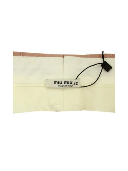 Falda de lana Miu Miu Pre-owned rosa
