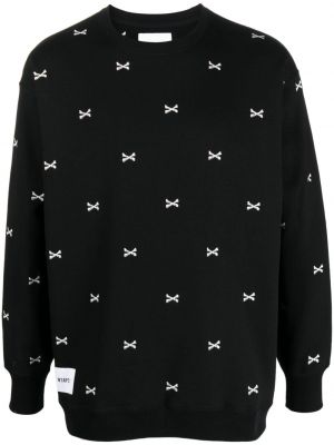Pullover mit stickerei Wtaps schwarz