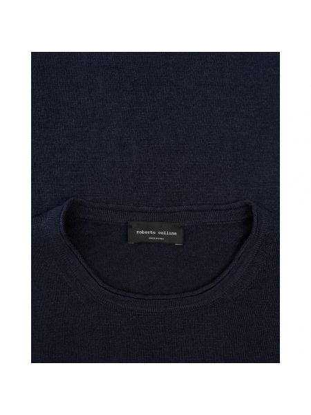 Jersey de lino de tela jersey Roberto Collina azul