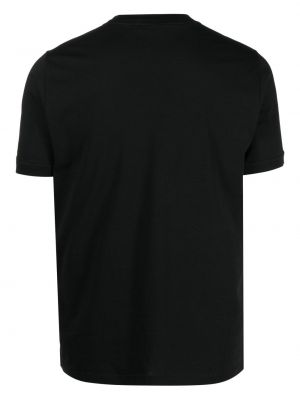 Koszulka bawełniana z dżerseju Cenere Gb czarna