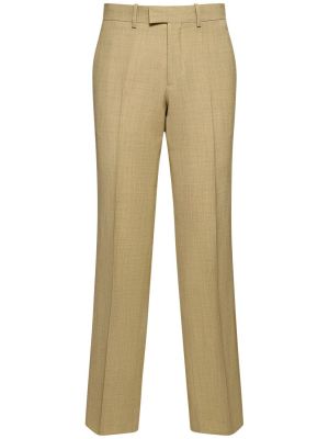 Vlněné rovné kalhoty Burberry