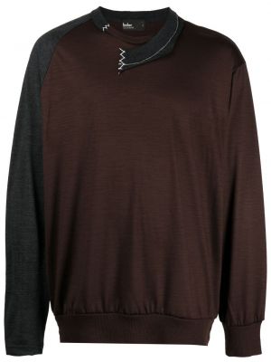 Sweter wełniany asymetryczny Kolor