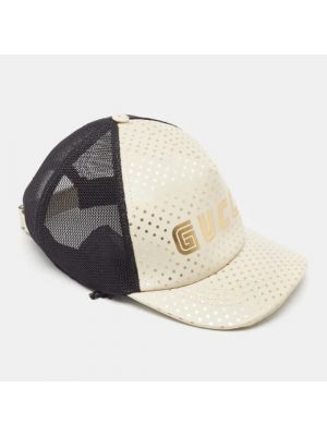 Sombrero de cuero Gucci Vintage blanco