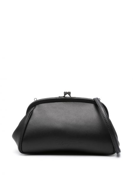 Кожени чанта през рамо Discord Yohji Yamamoto черно