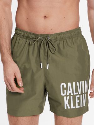 Szorty Calvin Klein Swimwear beżowe