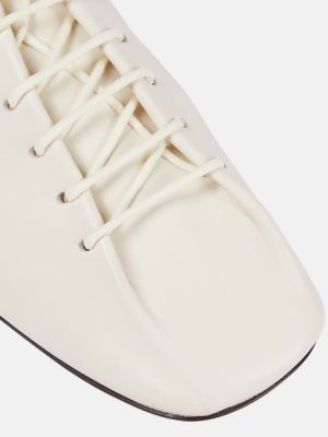 Usnjene brogue čevlji Lemaire bela