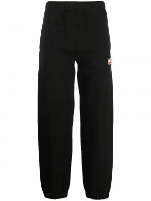 Pantalon de joggings brodé slim Kenzo noir