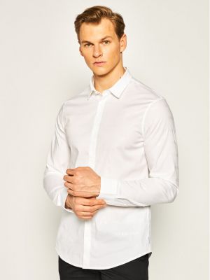 Slim fit košile Armani Exchange bílá