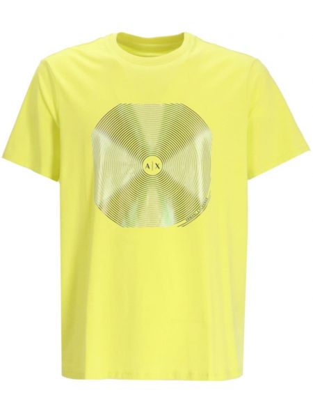 T-shirt aus baumwoll Armani Exchange gelb