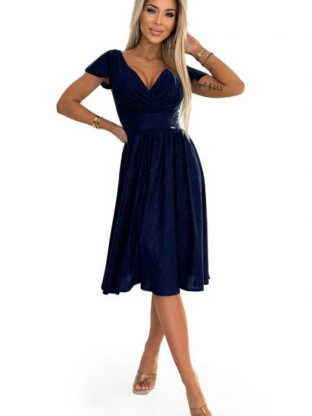 Mini suknele trumpomis rankovėmis Numoco mėlyna