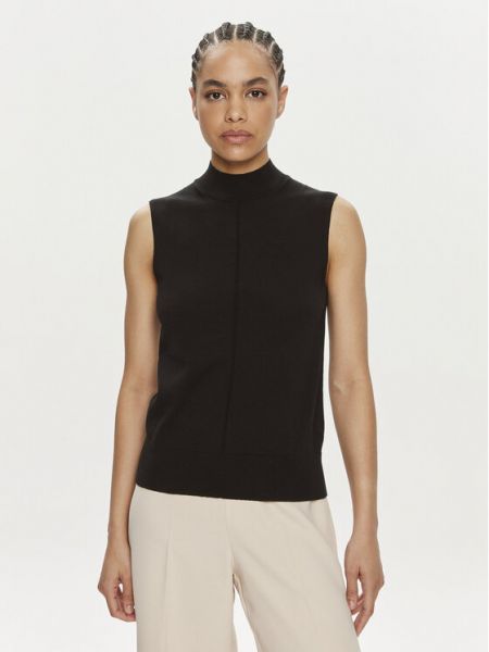 Блуза slim Calvin Klein черно