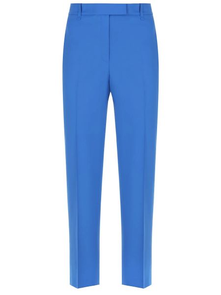 Синие шерстяные брюки Vassa&co