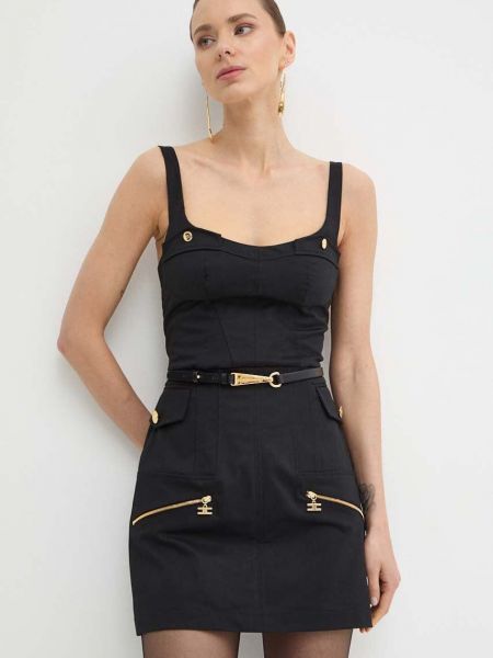 Uska mini haljina Elisabetta Franchi crna