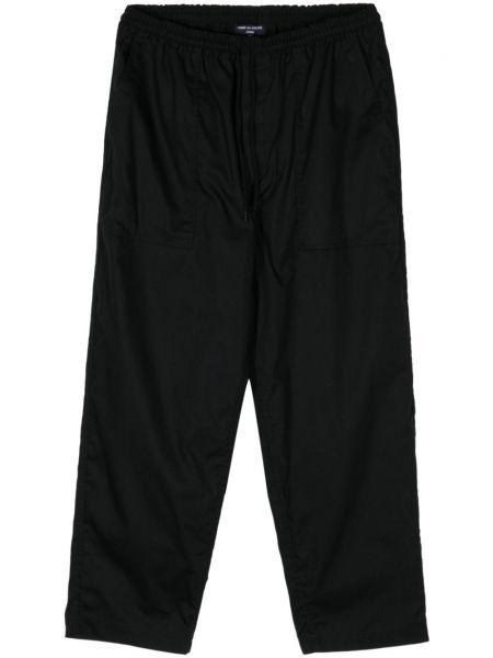 Bavlněné rovné kalhoty Comme Des Garçons Homme černé
