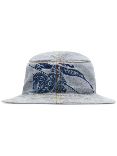 Mütze mit print Burberry blau