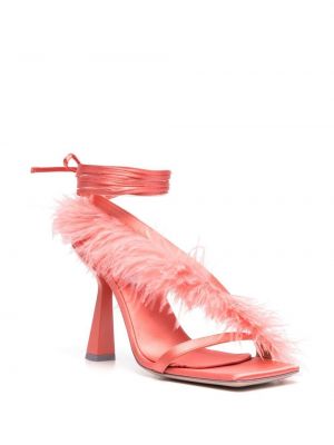 Sandales à plumes Sebastian Milano rose