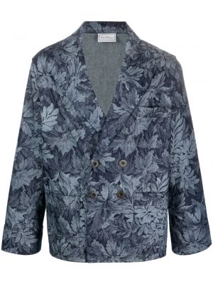 Jacquard blazer Pierre-louis Mascia blau
