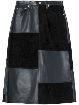 Kožená sukňa Re/done čierna