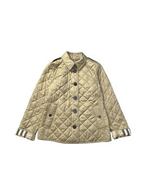 Burberry Женская стеганая куртка хаки