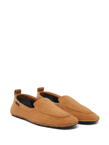 Seemisnahksed loafer-kingad Versace pruun