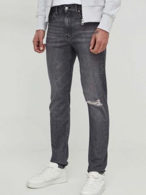 Дънки Calvin Klein Jeans сиво