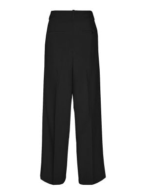 Plisované nohavice Vero Moda čierna