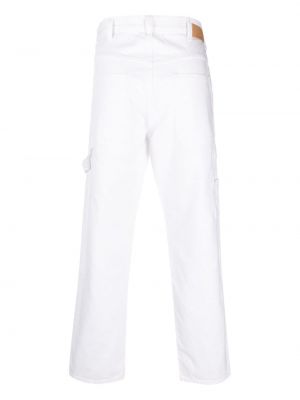 Proste spodnie bawełniane Tela Genova białe